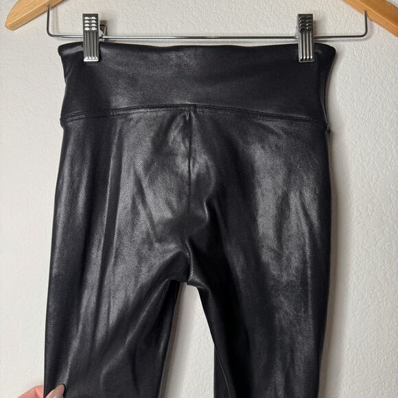 Spanx Black Faux Leather High Rise Leggings - Picture 7 of 12